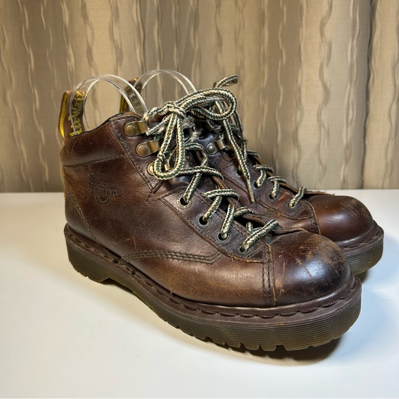 Doc Dr. Martens 8287 Men's 6 Brown Leather Padded Collar England UK Vintage Y2K - Picture 3 of 16